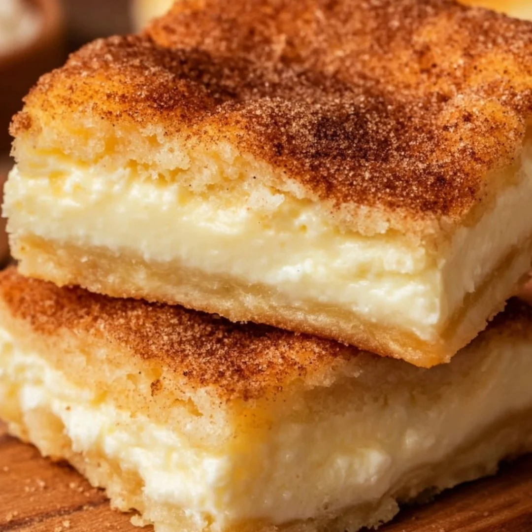 Delicious crescent cheesecake bars served on a plate, perfect for dessert lovers.