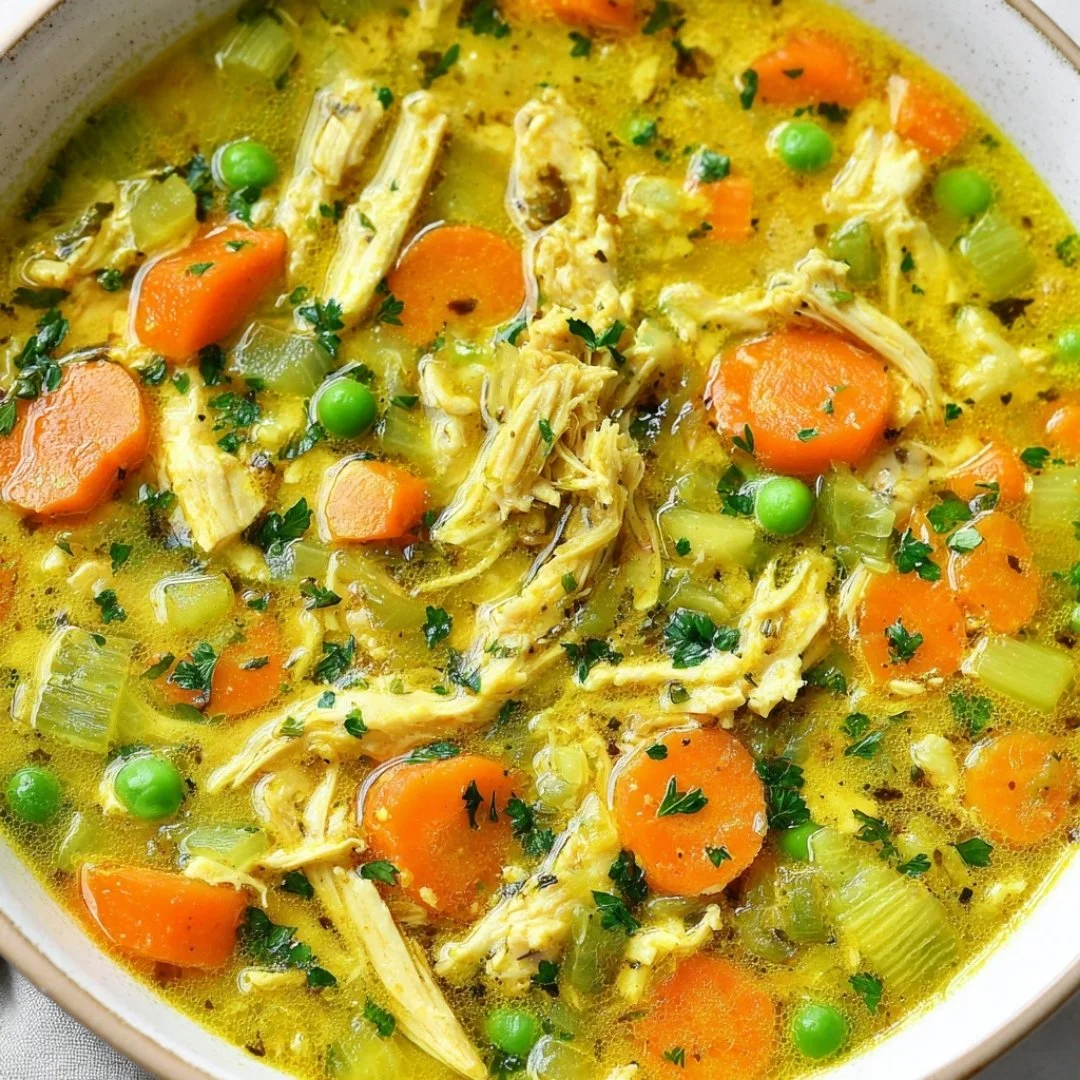 Variety of homemade soups in colorful bowls garnished with fresh herbs.